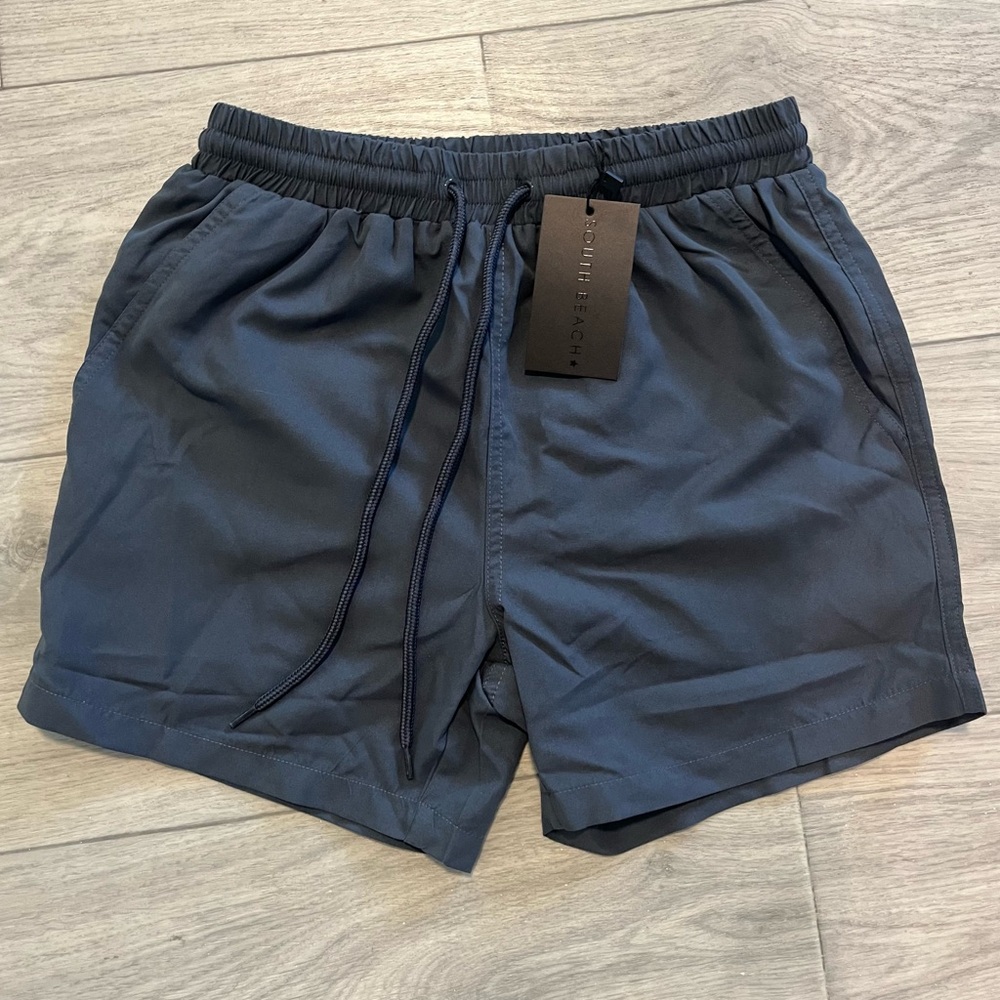South Beach (ASOS) Swim Shorts - Charcoal